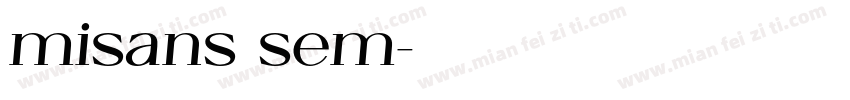 misans sem字体转换